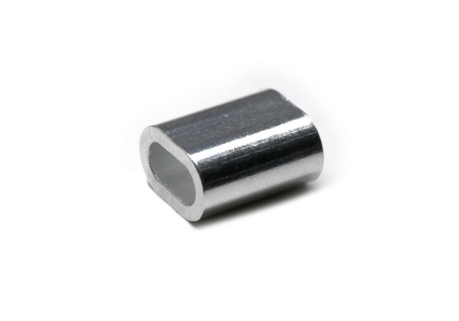 Zdjęcie: Tuleja aluminiowa do zaklepywania linek 5 mm, 4 sztuki KOELNER